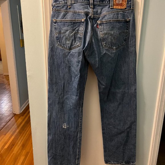 Women's Levi's 501 original fit Jeans, Button Fly, W33 L34 - Picture 2 of 12